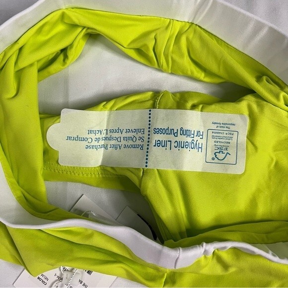 Andie Swim Neon Yellow Size S Banded Cheeky Bikini Bottom Bright Barbie - Picture 4 of 7